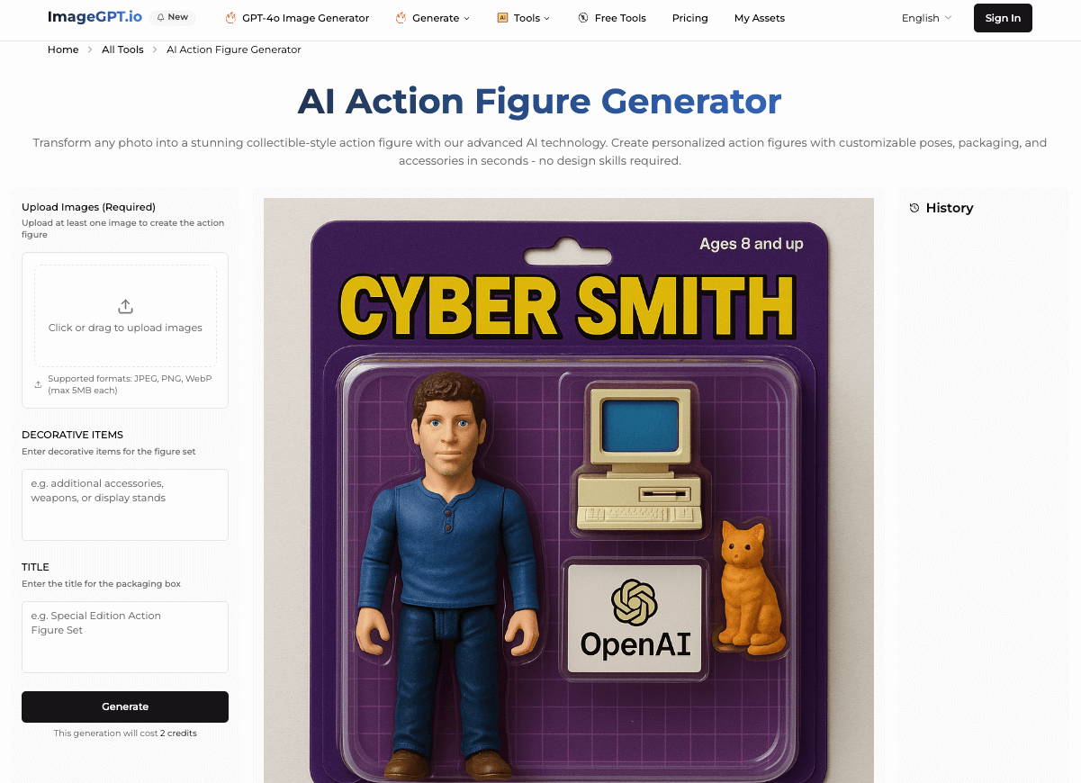AI Action Figure Generator
