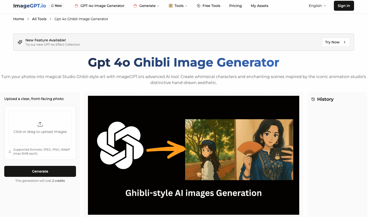 GPT-4o Ghibli Image Generator